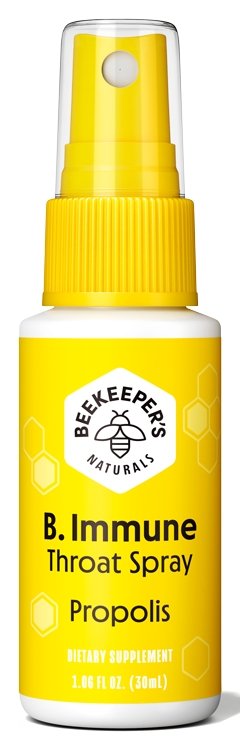 Beekeeper's NaturalsB. Immune Throat Spray Propolis 1.06 fl oz - Live Well Franklin