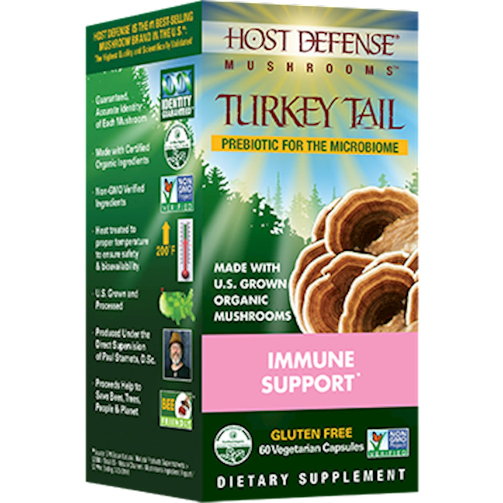 Host DefenseTurkey Tail Capsules 60 vegcaps - Live Well Franklin