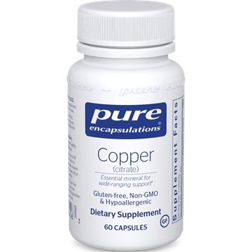 Pure EncapsulationsCopper (citrate) 60 caps - Live Well Franklin