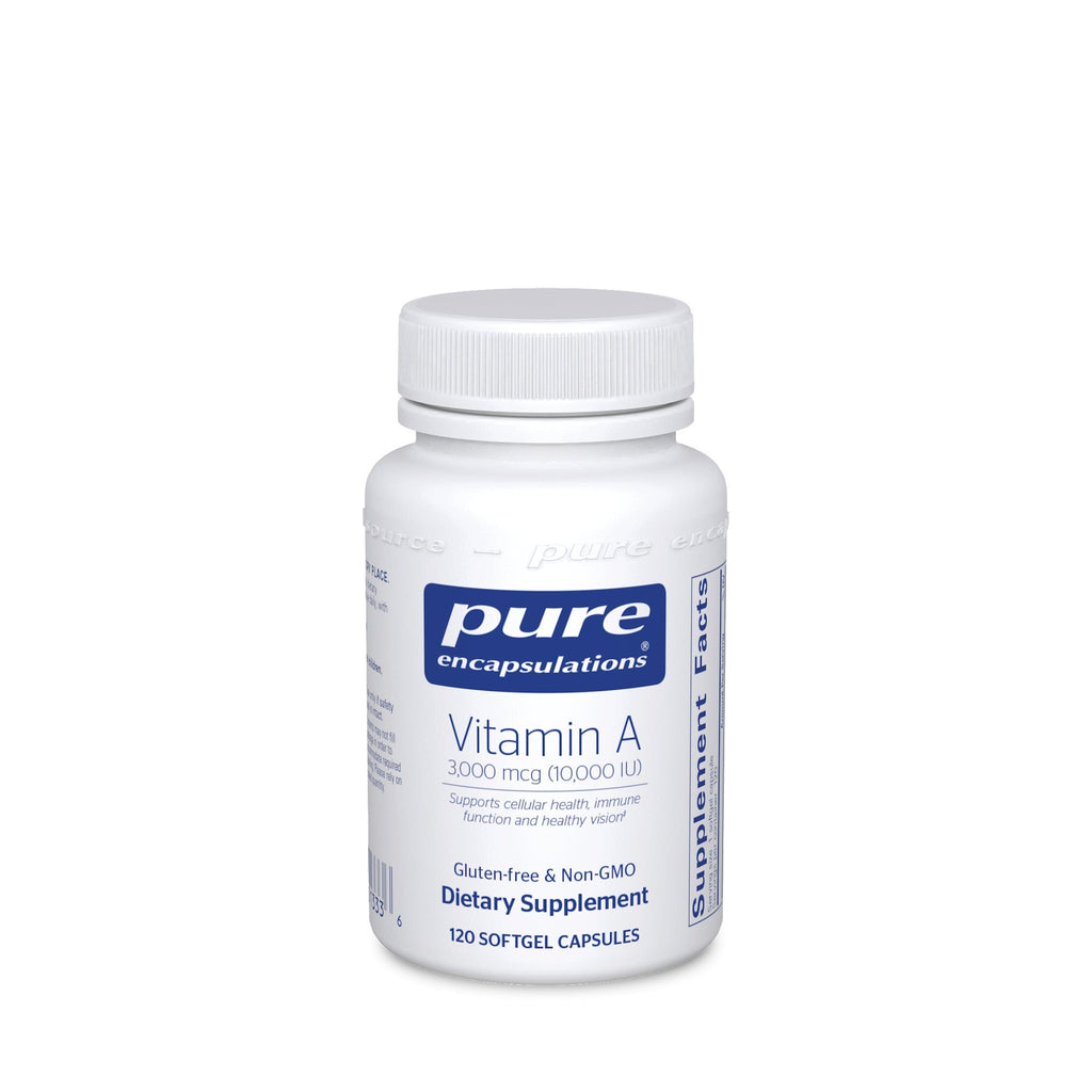 Pure EncapsulationsVitamin A 10,000 IU 120 gels - Live Well Franklin