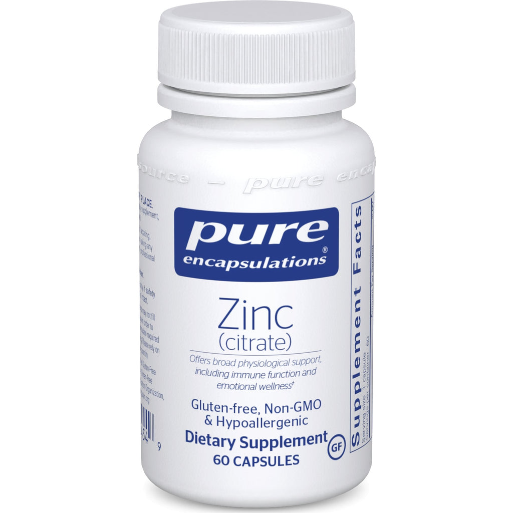 Pure EncapsulationsZinc (citrate) 60 vcaps - Live Well Franklin