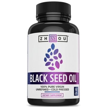 ZhouBlack Seed Oil 1300mg 60 vegcaps - Live Well Franklin